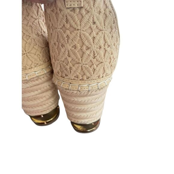 Franco Sarto Marsha Espadrille Wedge Sandals Beige Size 8.5 M - Picture 10 of 16